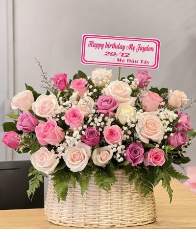Hoa sinh nhật - Mẫu hoa sinh nhật đốn tim bạn gái